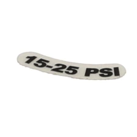 Jackson Decal, 15-25 Psi 9905-002-97-74